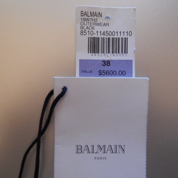 Balmain Double Zipper Men's Shearling coat - Picture 8 of 8